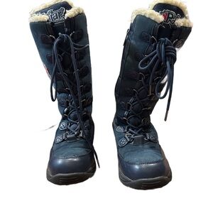 Pajar Fleece Lined Snow Boots Navy 7.5